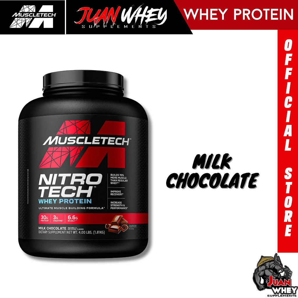 Muscletech Nitrotech Whey Protein 4LBS - Muscle Building Formula