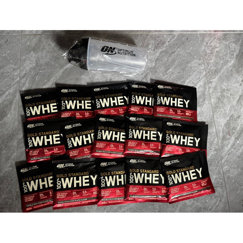 ON whey Pack chocolate with or withour shaker