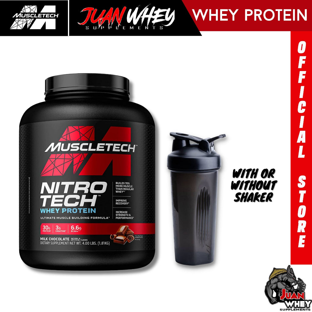 Muscletech Nitrotech Whey Protein 4LBS - Muscle Building Formula