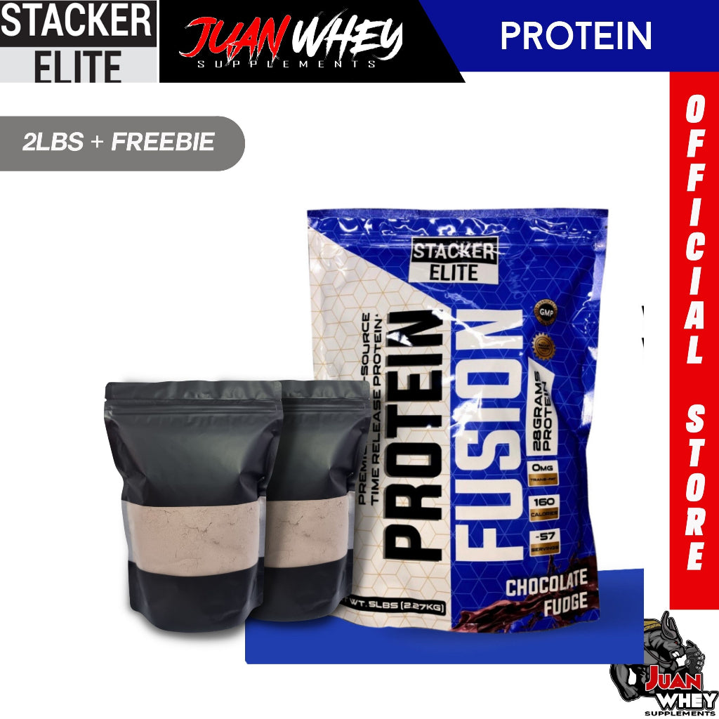 Whey Protein Fusion - 1LB | 2LBS with Freebies Stacker Elite