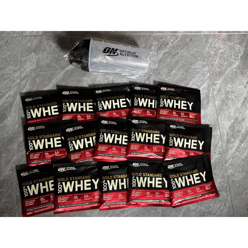 ON whey Pack chocolate with or withour shaker