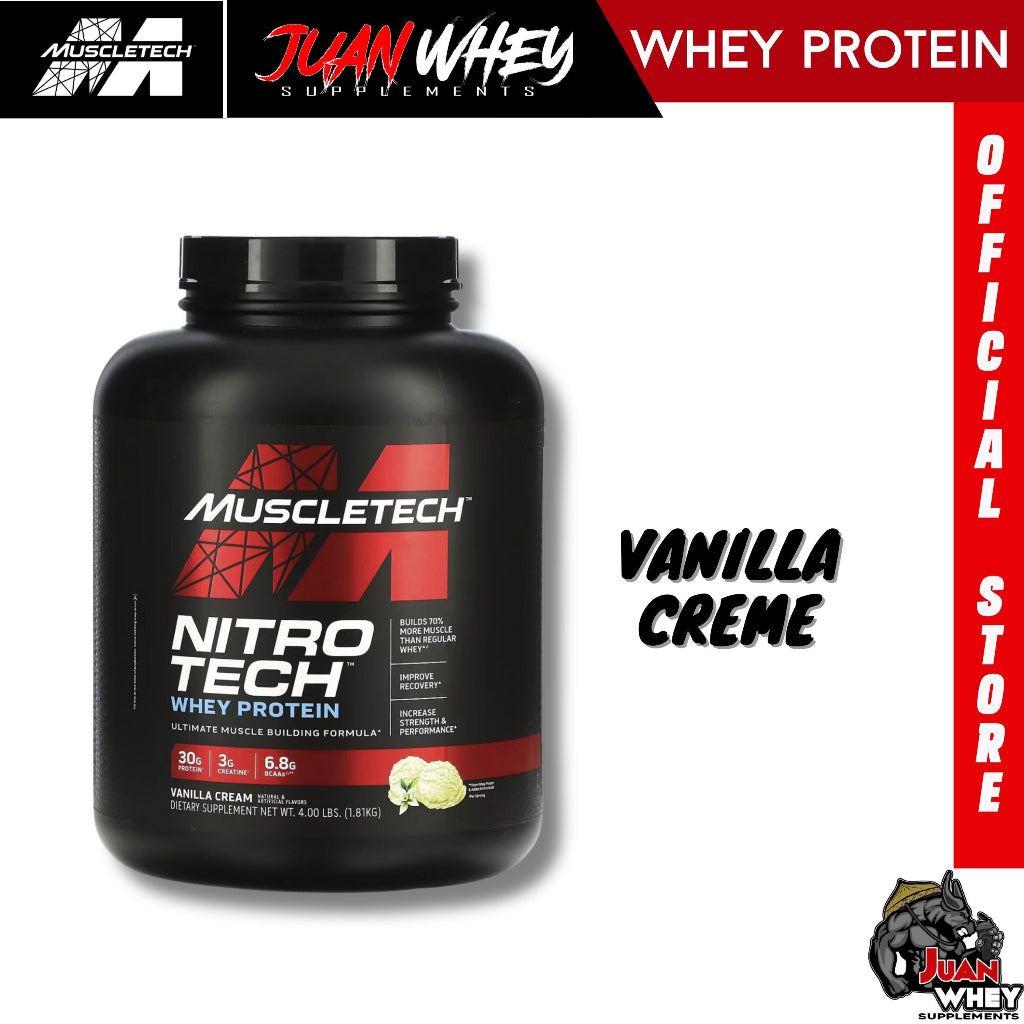 Muscletech Nitrotech Whey Protein 4LBS - Muscle Building Formula