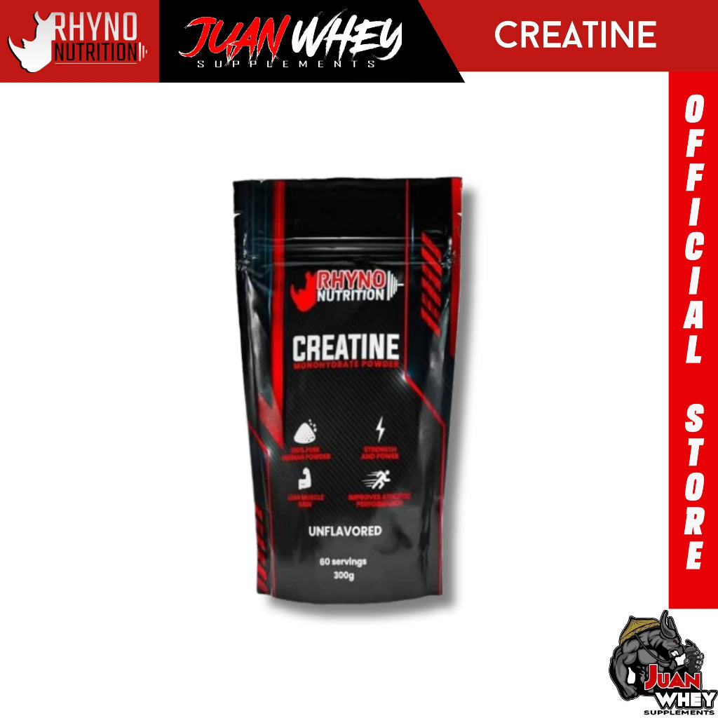 RHYNO NUTRITION CREATINE MONOHYDRATE POWDER 300g 60 SERVINGS
