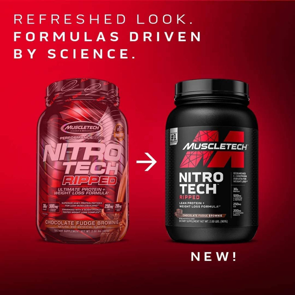 Muscletech Nitrotech Ripped Lean protein + Weight loss 4LBS