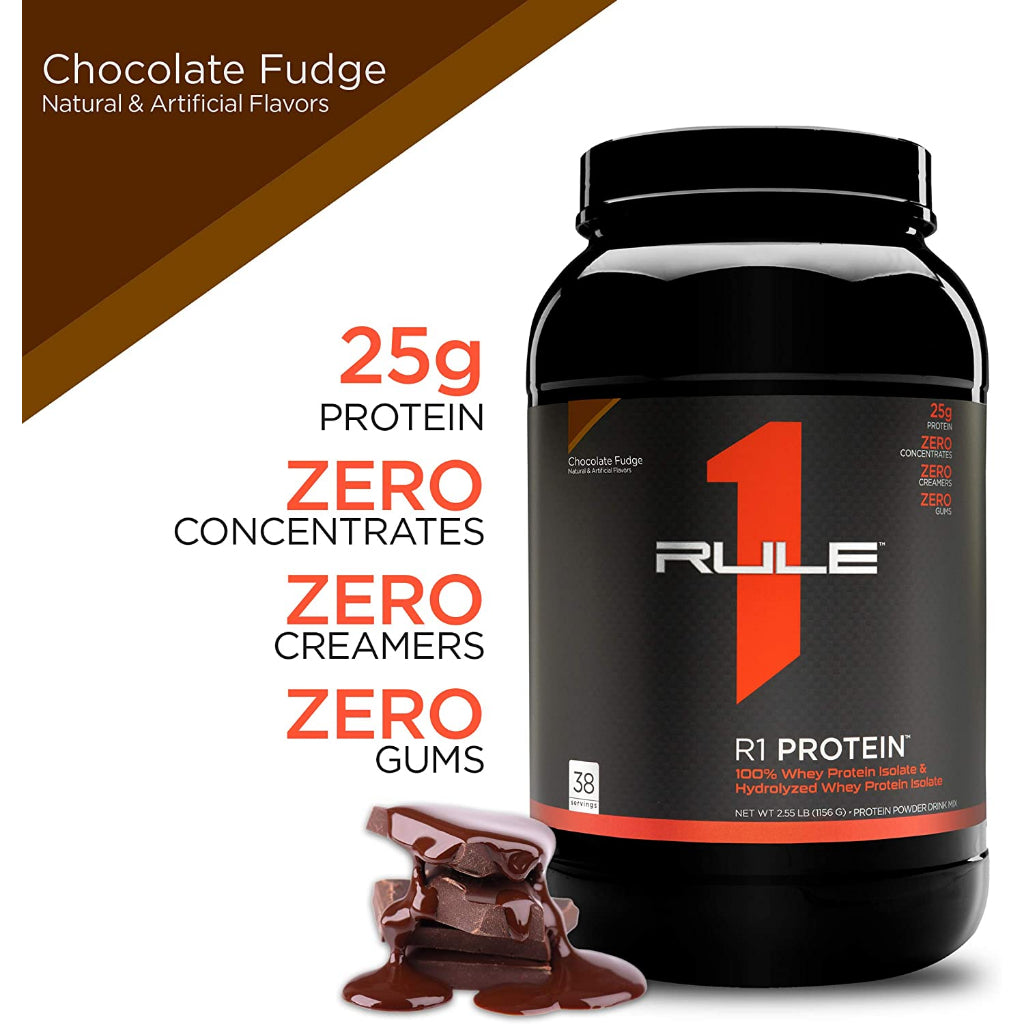 Rule 1 R1 Whey ISOLATE Protein 10LBS - Fast-Acting Pure Hydrolysate Powder Muscle Growth