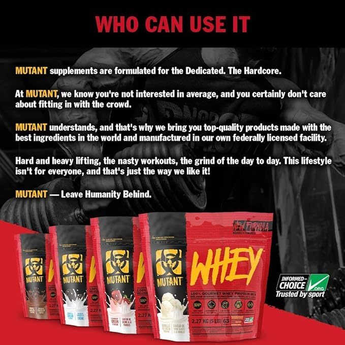 Mutant Whey Protein 10lbs Sealed Pouch