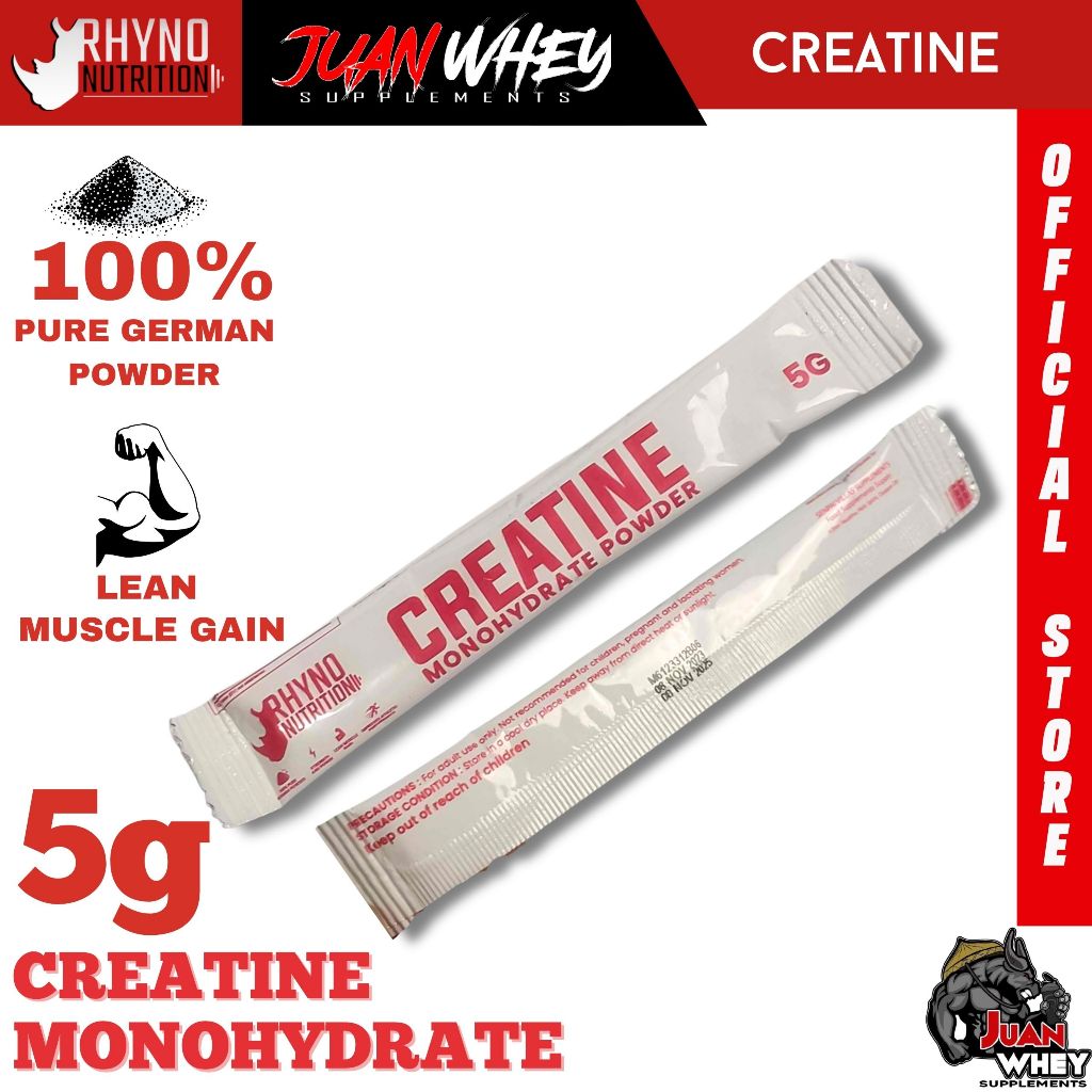 Rhyno Nutrition Creatine Powder  5 | 10 | 15 Sachets