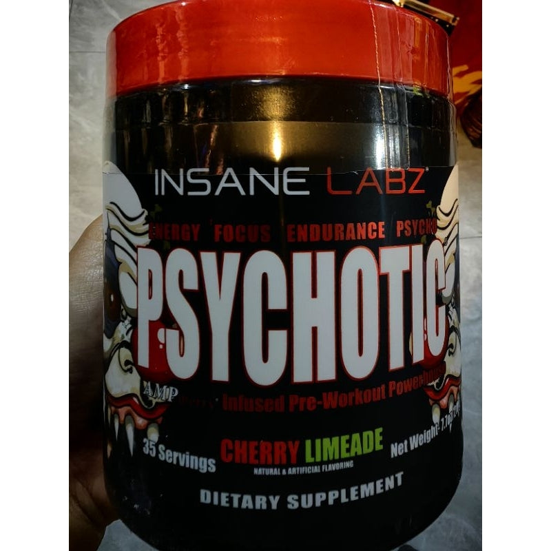 INSANE LABZ PSYCHOTIC PREWORKOUT 35 SERVINGS WITH FREEBIES