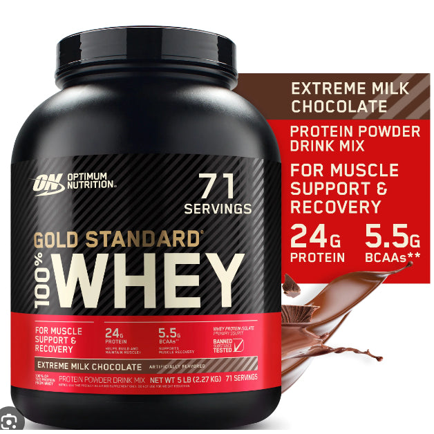 OPTIMUM NUTRITION GOLD STANDARD 100% WHEY | 2LBS OR 5LBS PROTEIN POWDER