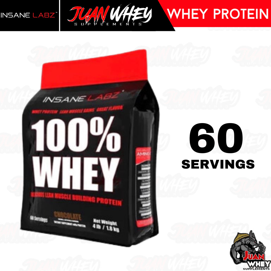 Insane labz 100% Whey 4LBS with or without Shaker and Tank Top