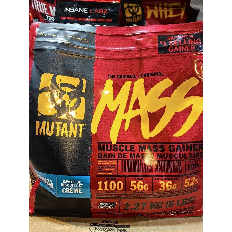 Mutant Mass Gainer 5lbs with or without shaker