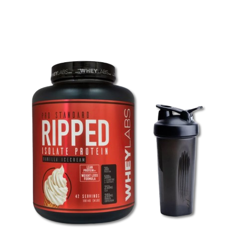 WHEYLABS PRO STANDARD RIPPED ISOLATE PROTEIN 4LBS with or without SHAKER - WheyLabs