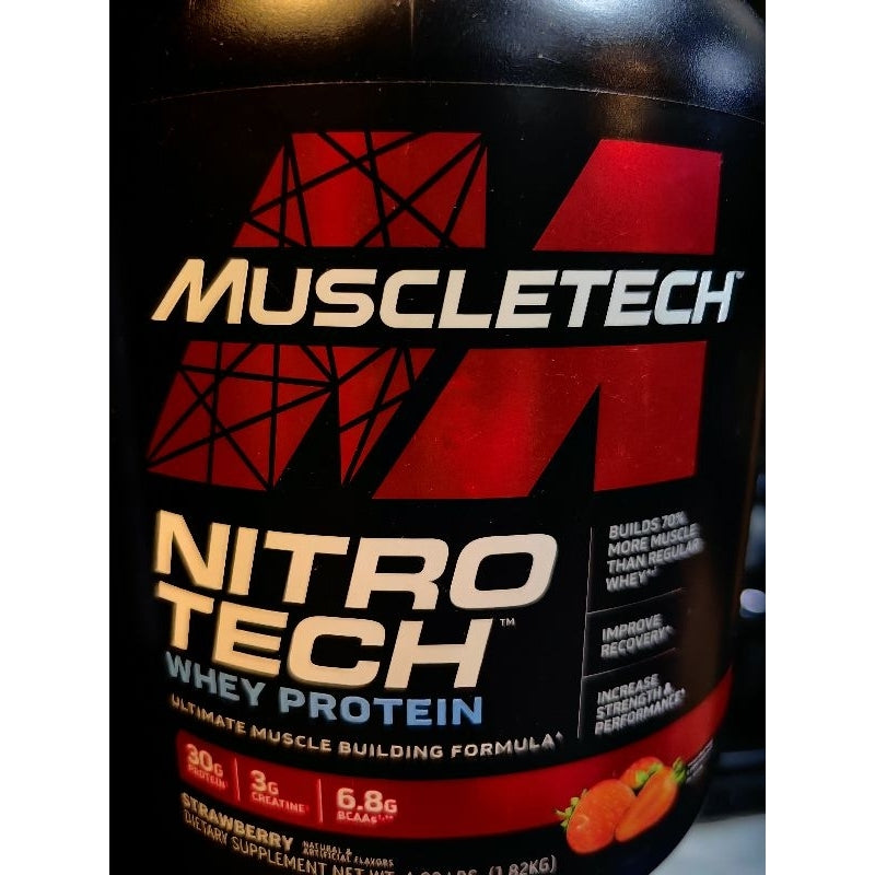 Muscletech Nitrotech Whey Protein 4LBS - Muscle Building Formula