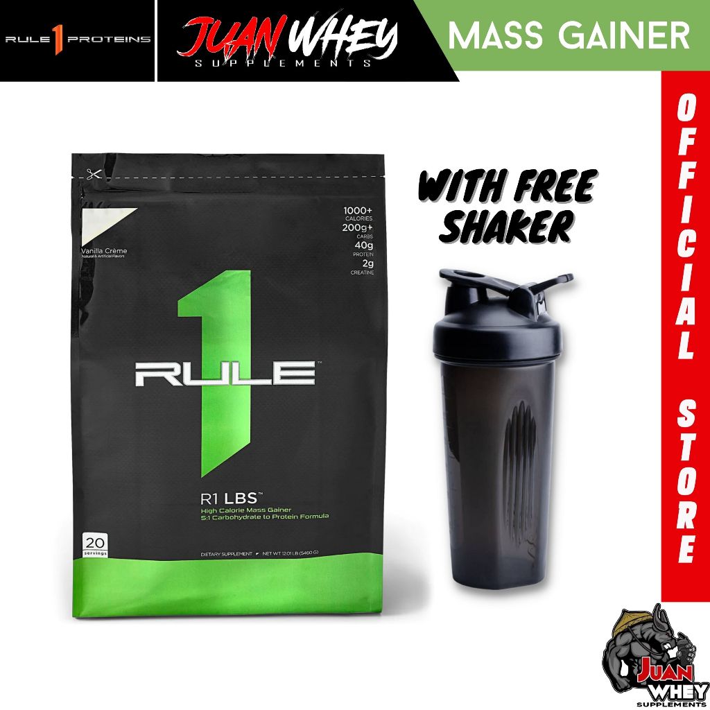 RULE 1 LBS MASS GAINER  High-Calorie Weight Gainer 12Lbs