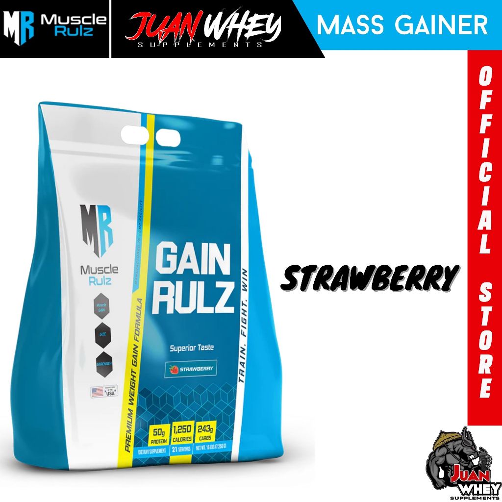Muscle Rulz Gain Rulz Mass Gainer 16LBS with Free Shaker