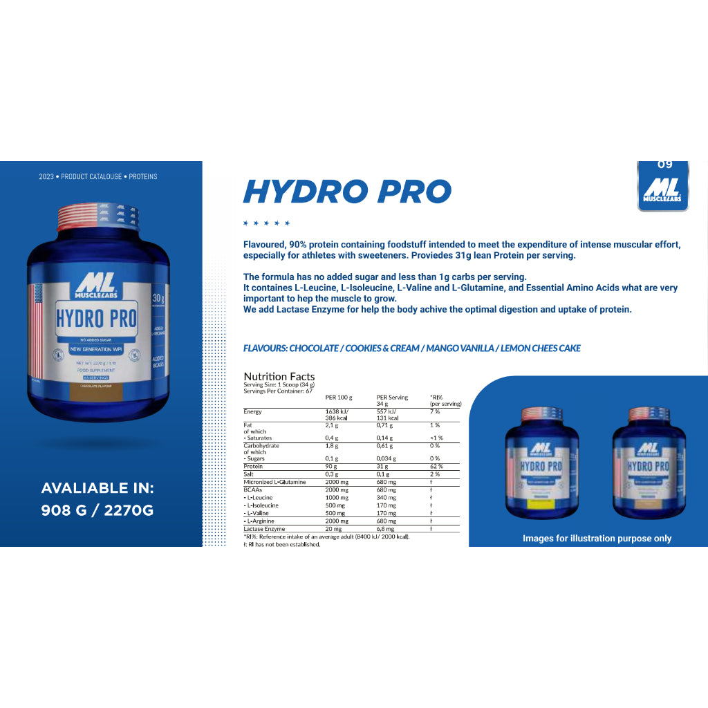 MUSCLE LABS HYDRO PRO 5LBS