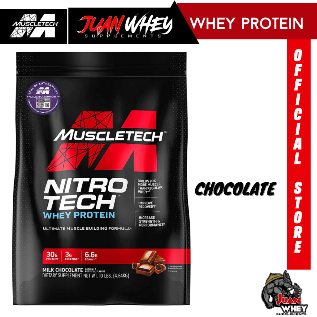 Muscletech Nitrotech Whey Protein 10LBS - Muscle Building Formula