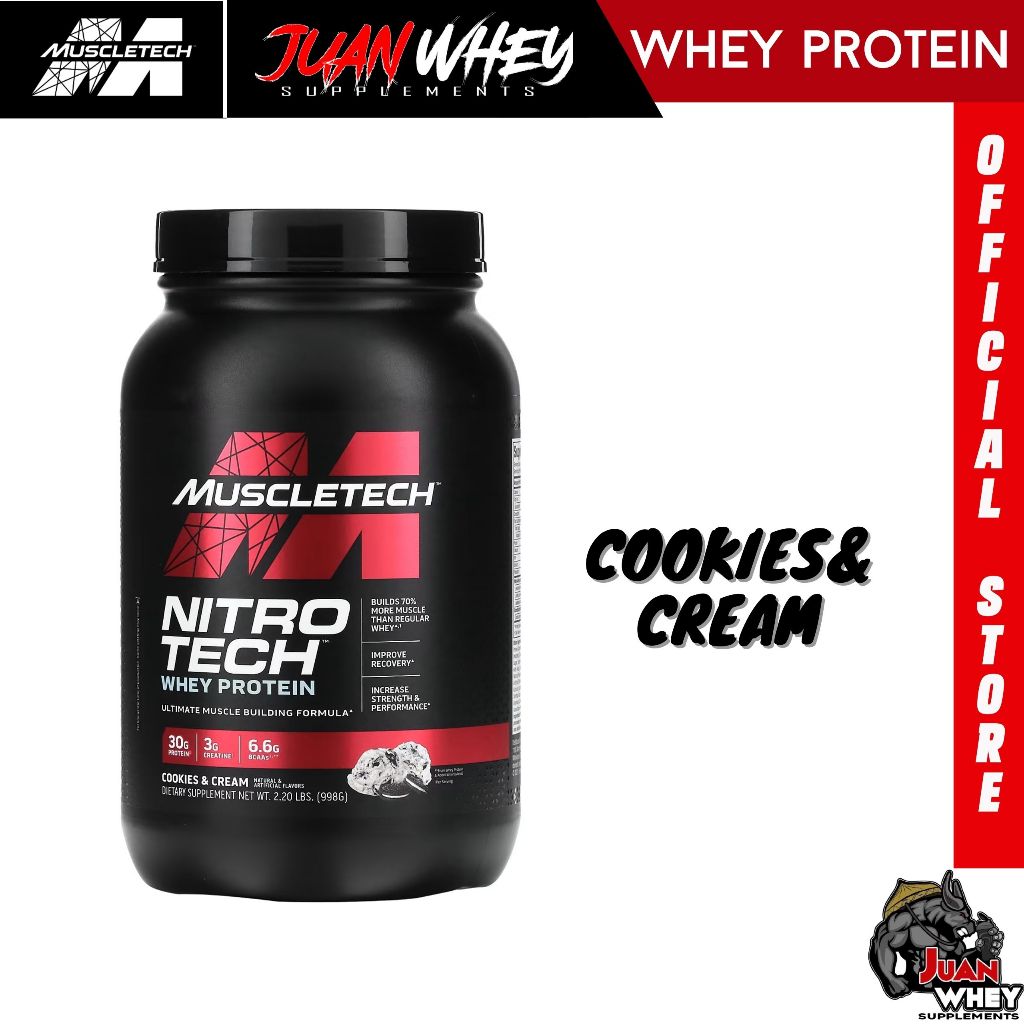 Muscletech Nitrotech Whey Protein 2LBS - Muscle Building Formula