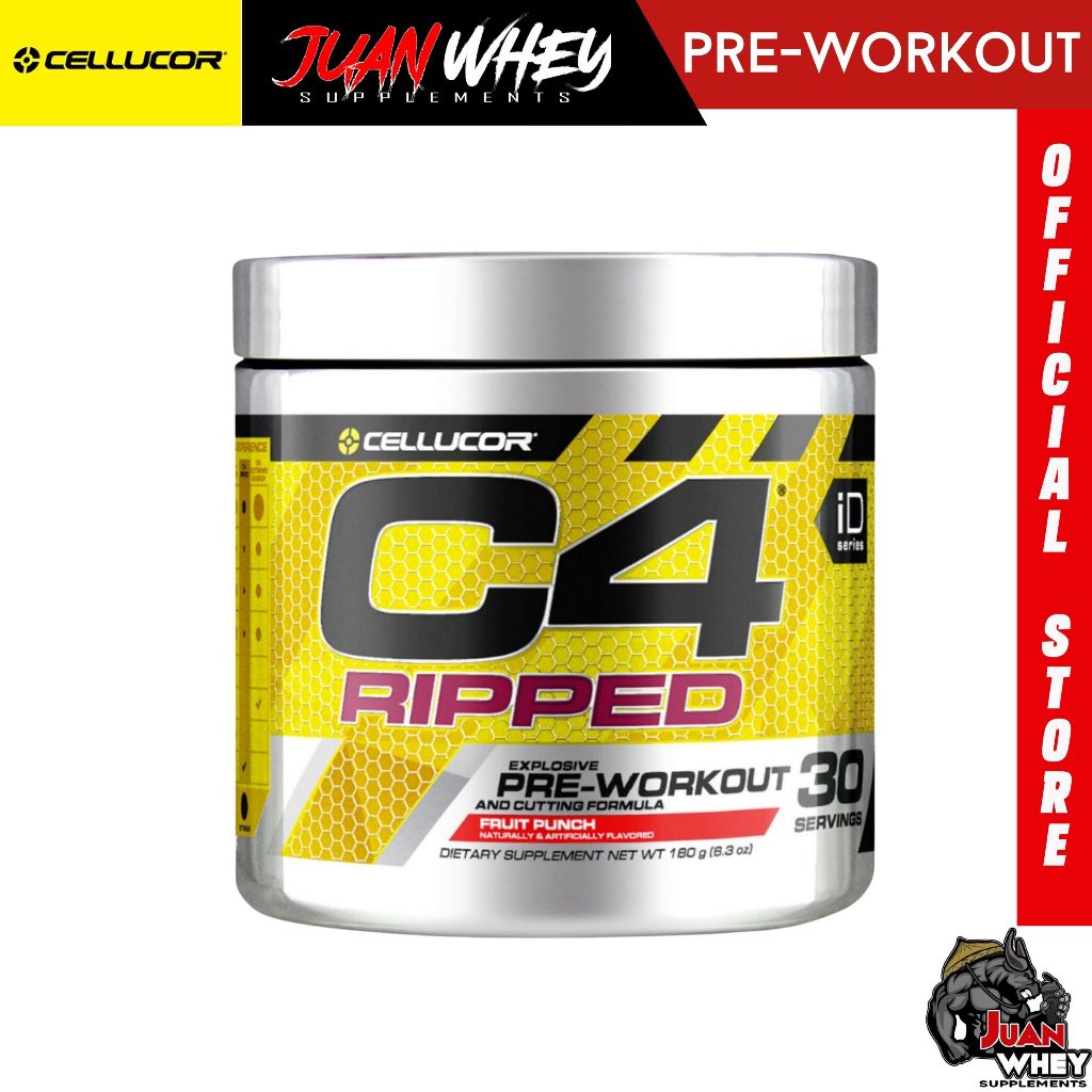 Cellucor C4 Ripped Pre-Workout Powder 30 Servings Pre Workout Energy Boost Cutting L-Carnitine