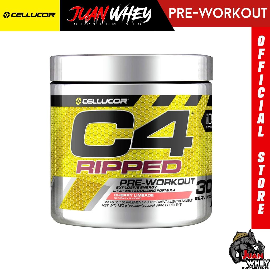 Cellucor C4 Ripped Pre-Workout Powder 30 Servings Pre Workout Energy Boost Cutting L-Carnitine