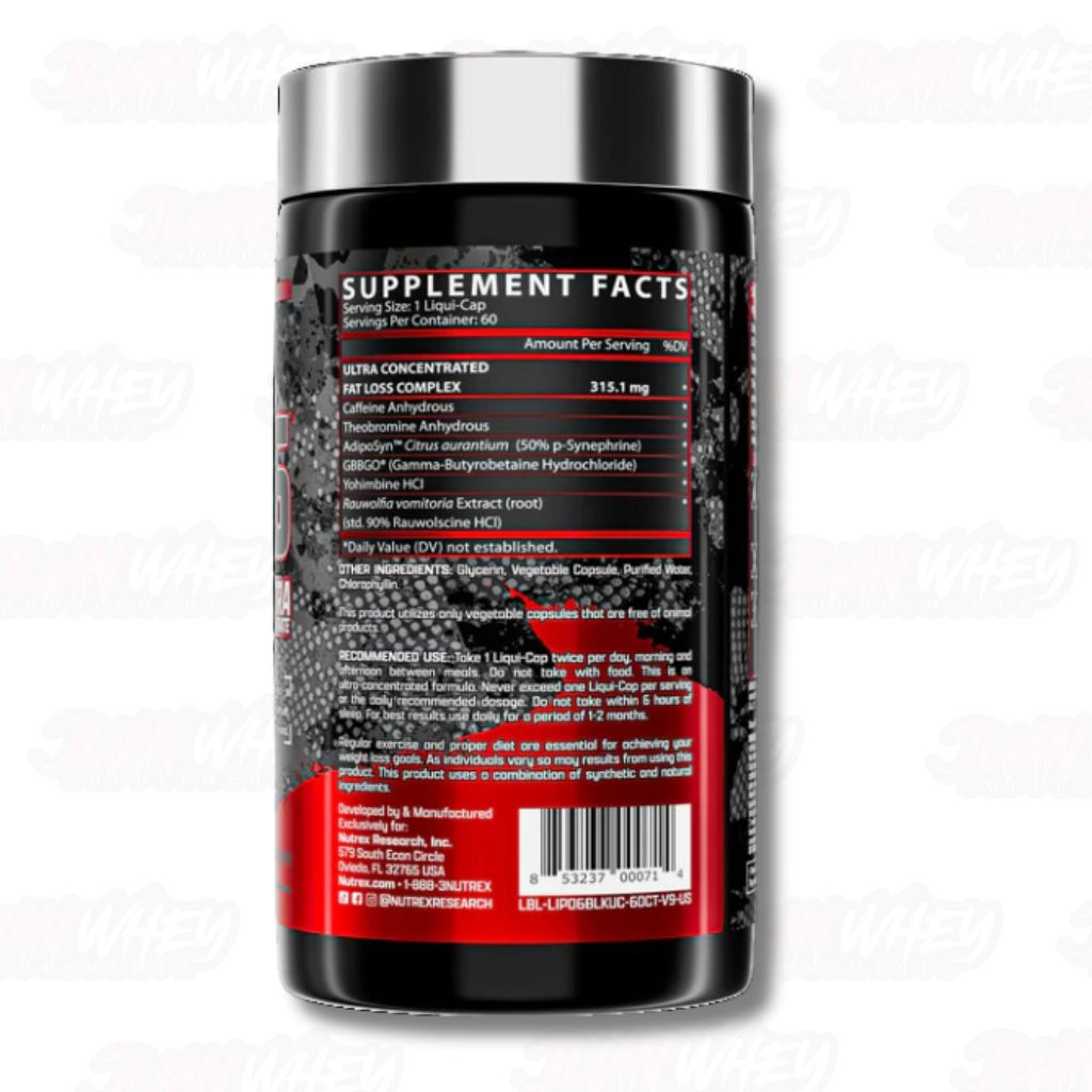 Nutrex Research Lipo 6 Black Ultra Concentrate 60 caps