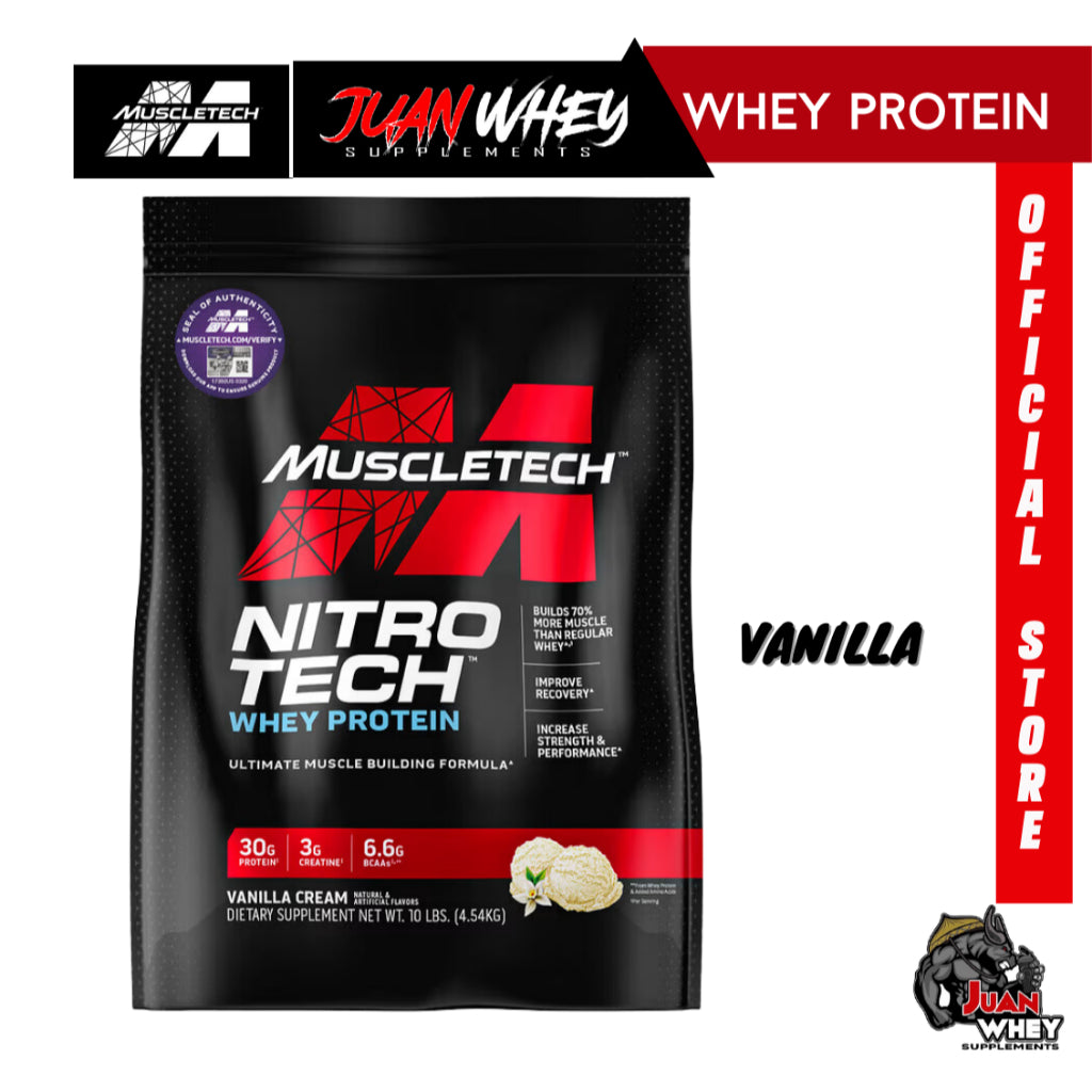 Muscletech Nitrotech Whey Protein 10LBS - Muscle Building Formula