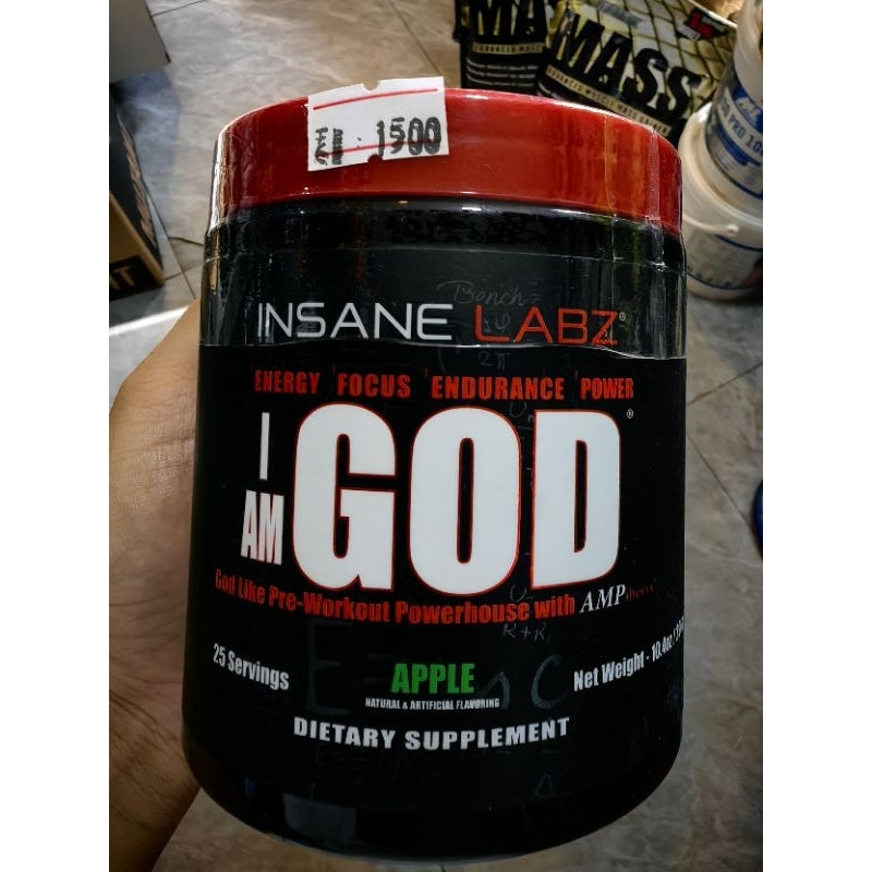 INSANE LABZ I Am God High Stimulant Pre-Workout Powder (25 Servings)