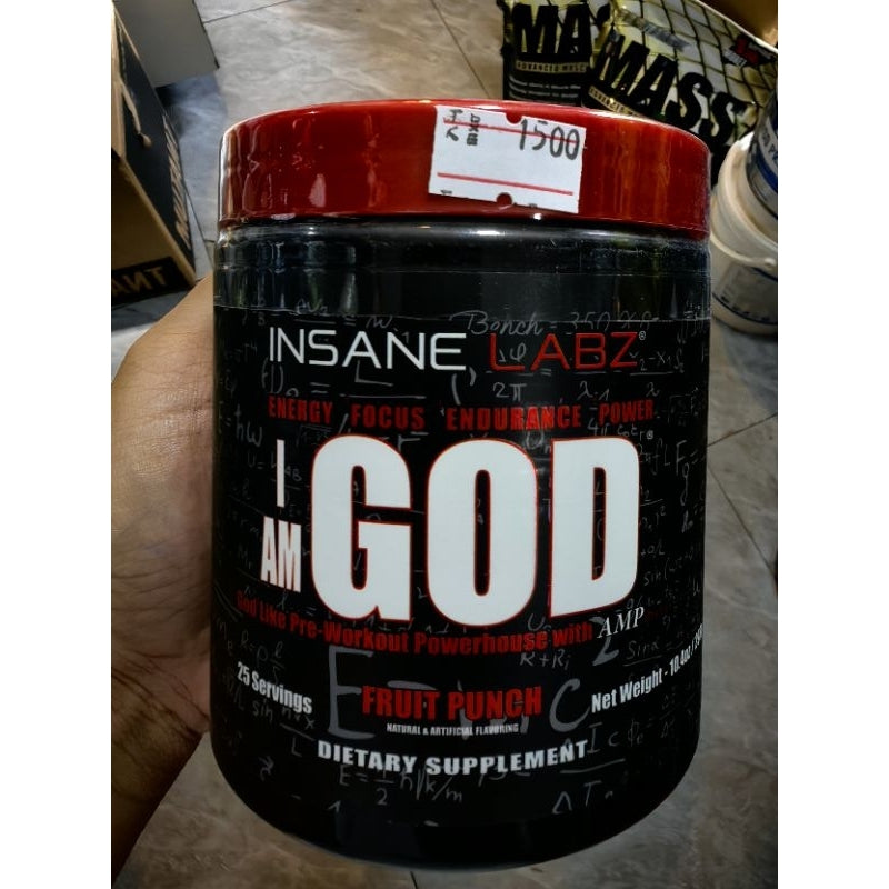 INSANE LABZ I Am God High Stimulant Pre-Workout Powder (25 Servings)