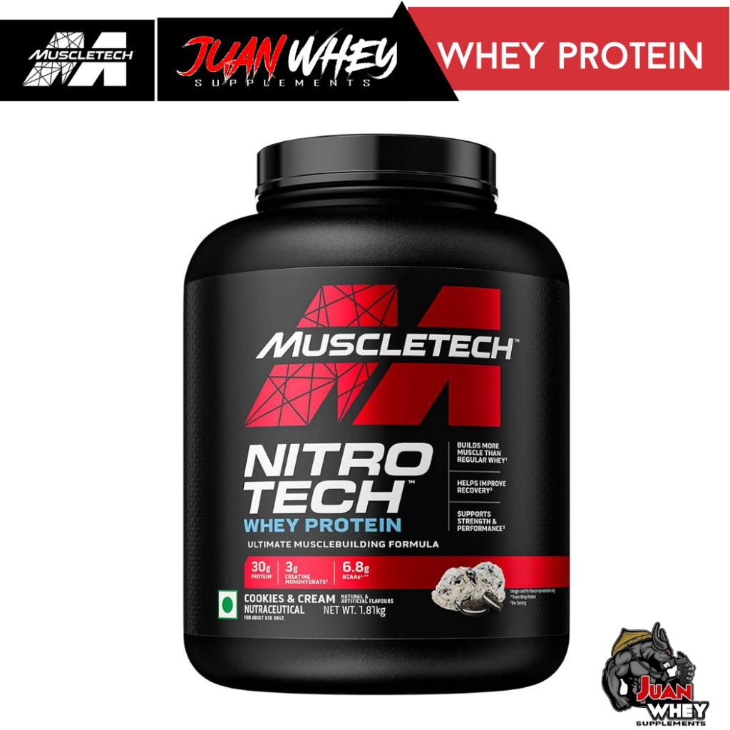 Muscletech Nitrotech Whey Protein 4LBS - Muscle Building Formula