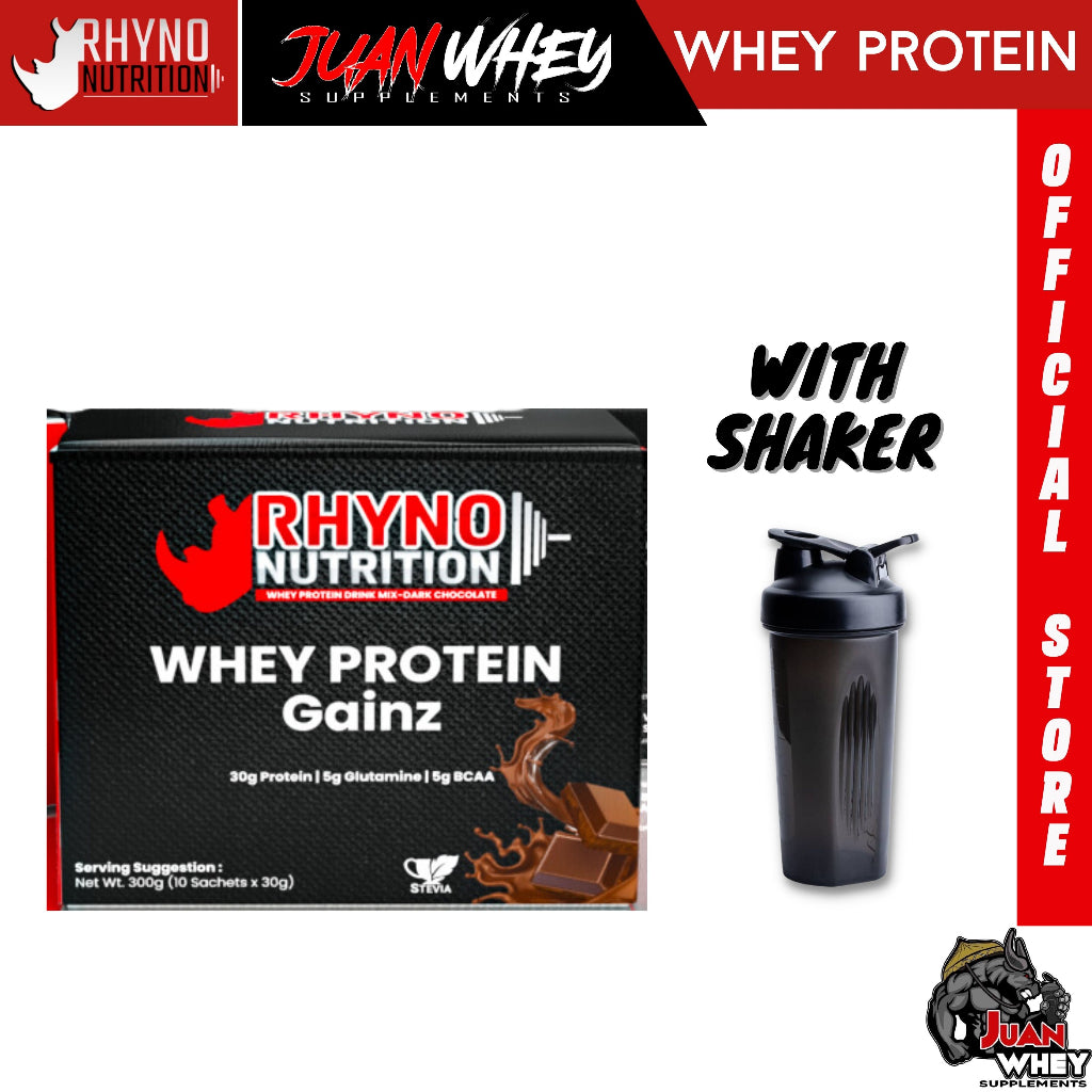 RHYNO NUTRITION WHEY PROTEIN GAINZ 10 SACHETS