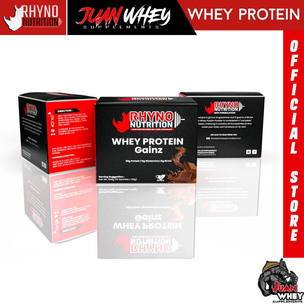 RHYNO NUTRITION WHEY PROTEIN GAINZ 10 SACHETS