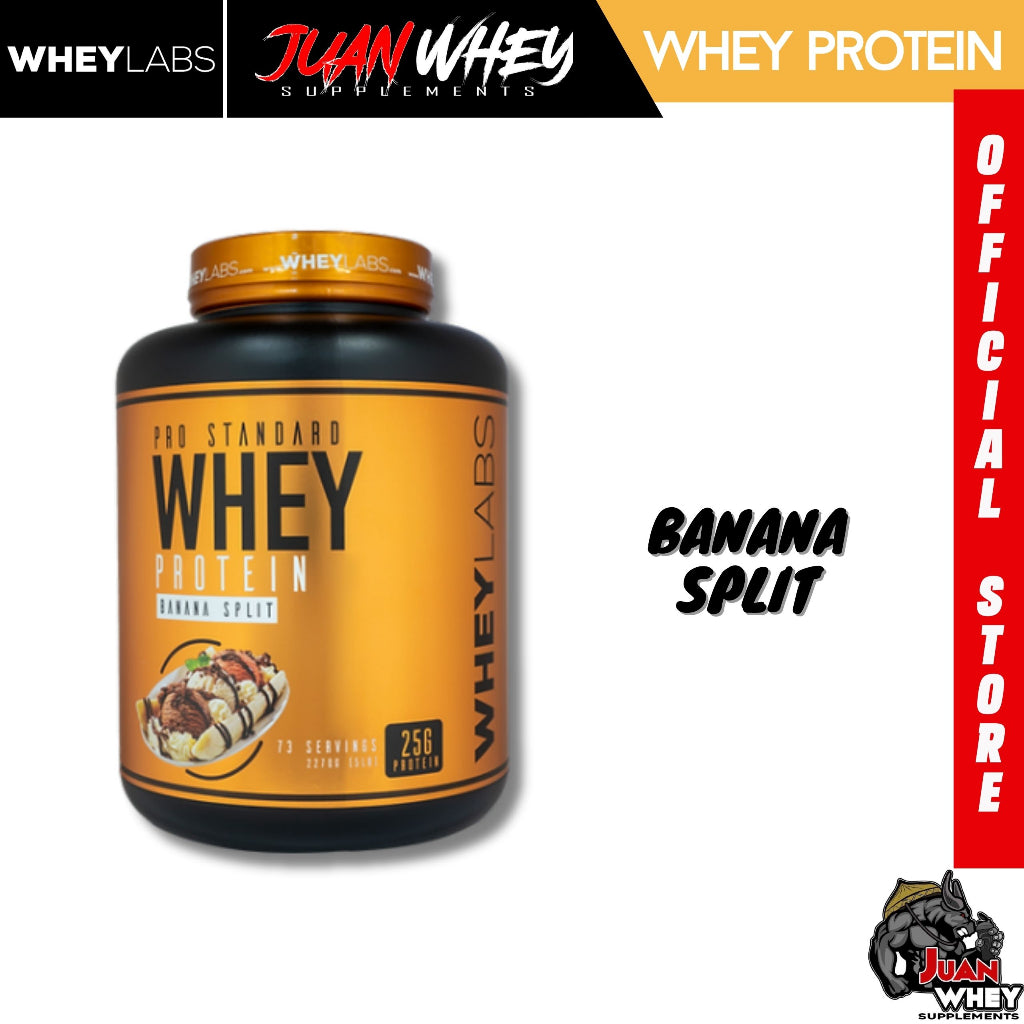 WHEYLABS WHEY PROTEIN POWDER 5LBS PRO STANDARD - Muscle Recovery Gluten-Free with FREE SANDO!===