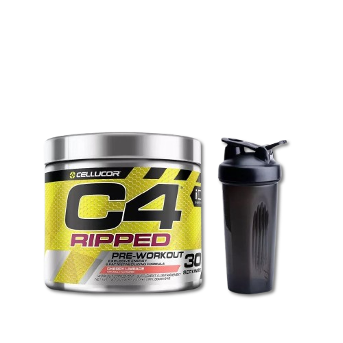 Cellucor C4 Ripped Pre-Workout Powder 30 Servings Pre Workout Energy Boost Cutting L-Carnitine
