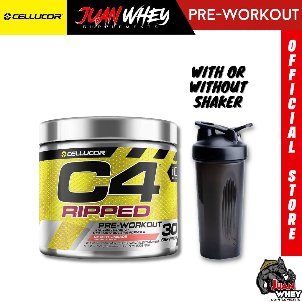 Cellucor C4 Ripped Pre-Workout Powder 30 Servings Pre Workout Energy Boost Cutting L-Carnitine