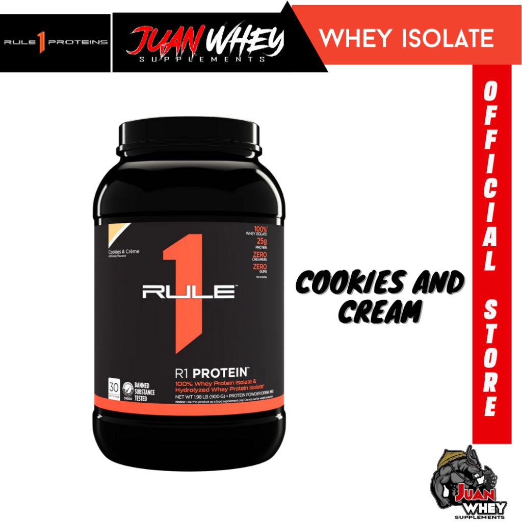 Rule 1 R1 Whey ISOLATE Protein 2LBS - Fast-Acting Pure Hydrolysate Powder Muscle Growth Supplement