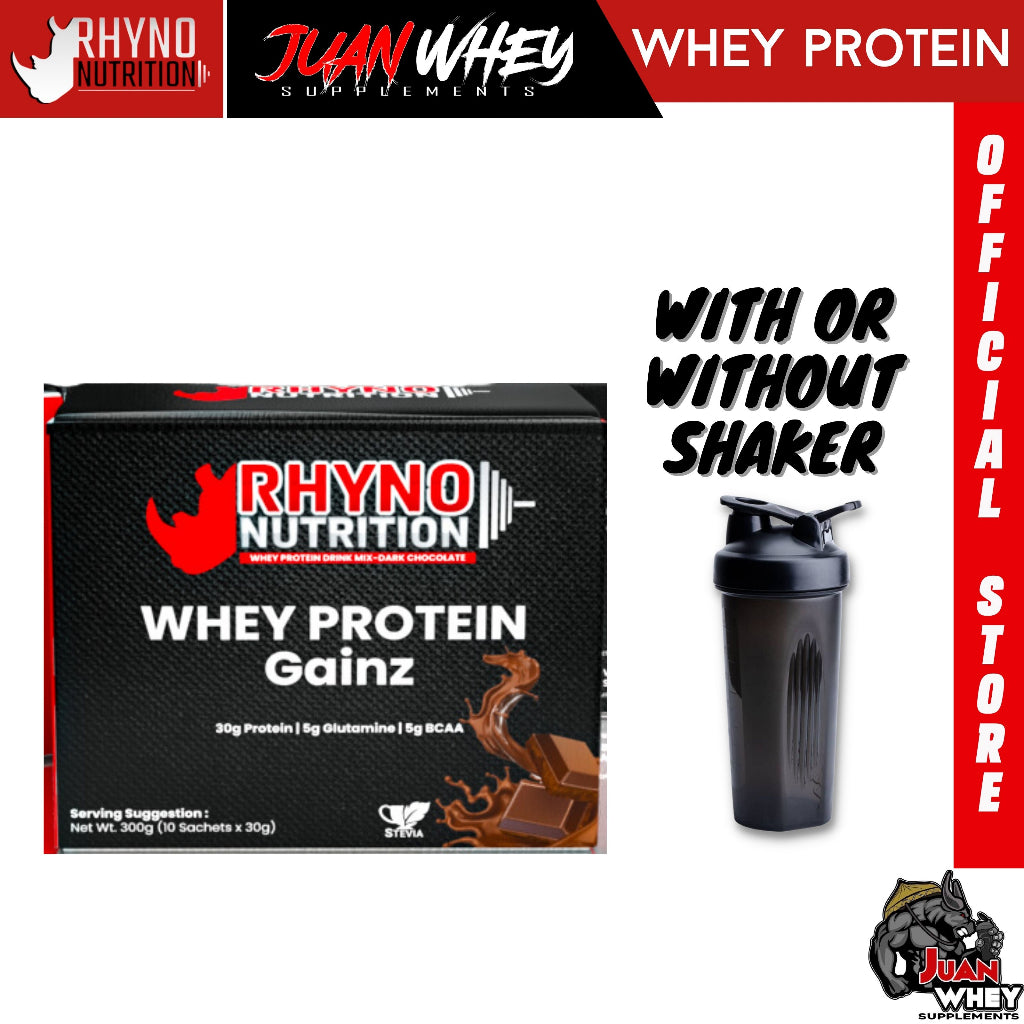 RHYNO NUTRITION WHEY PROTEIN GAINZ 10 SACHETS