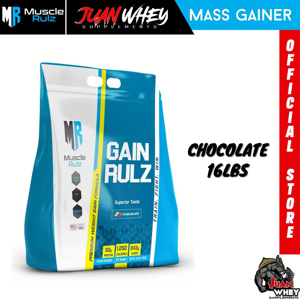 Muscle Rulz Gain Rulz Mass Gainer 16LBS with Free Shaker
