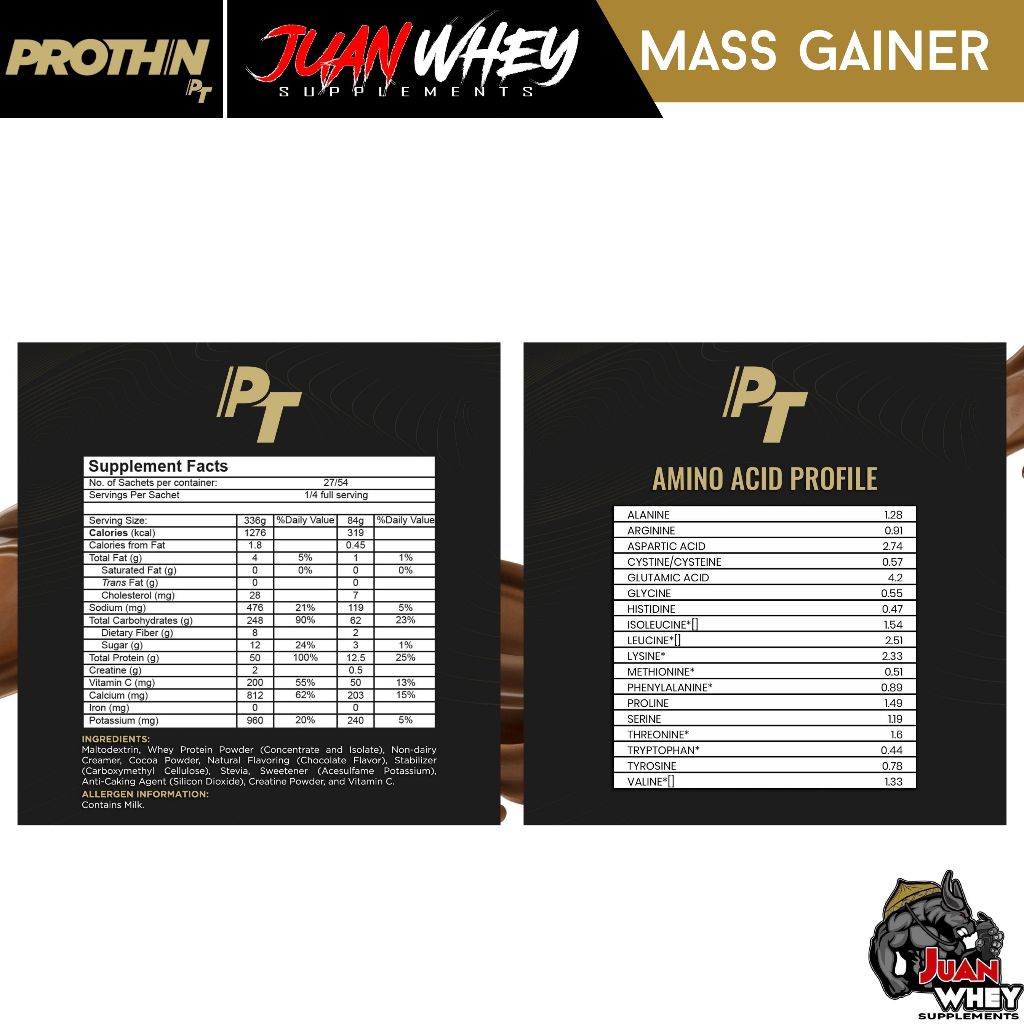 Prothin Mass Gainer - 10 | 15 | 20 | 25 | 30 Sachets only
