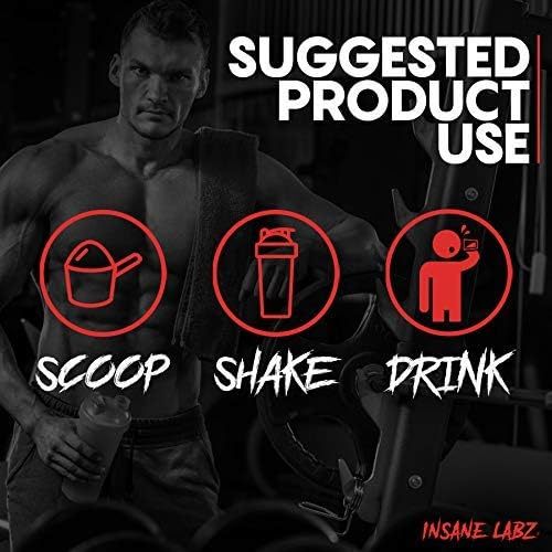 Insane Labz Psychotic Infused Pre-Workout Powerhouse (Black) 35servings