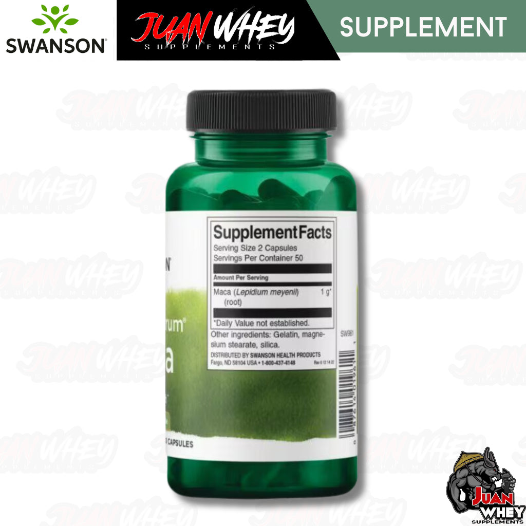 Swanson Maca 500 mg, 100 Capsules