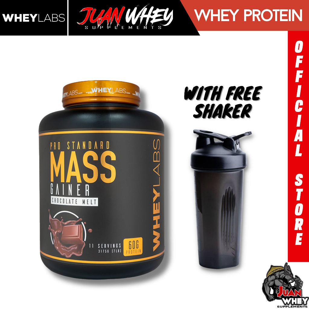WHEYLABS PRO STANDARD MASS GAINER 7LBS with or without SHAKER - WheyLabs