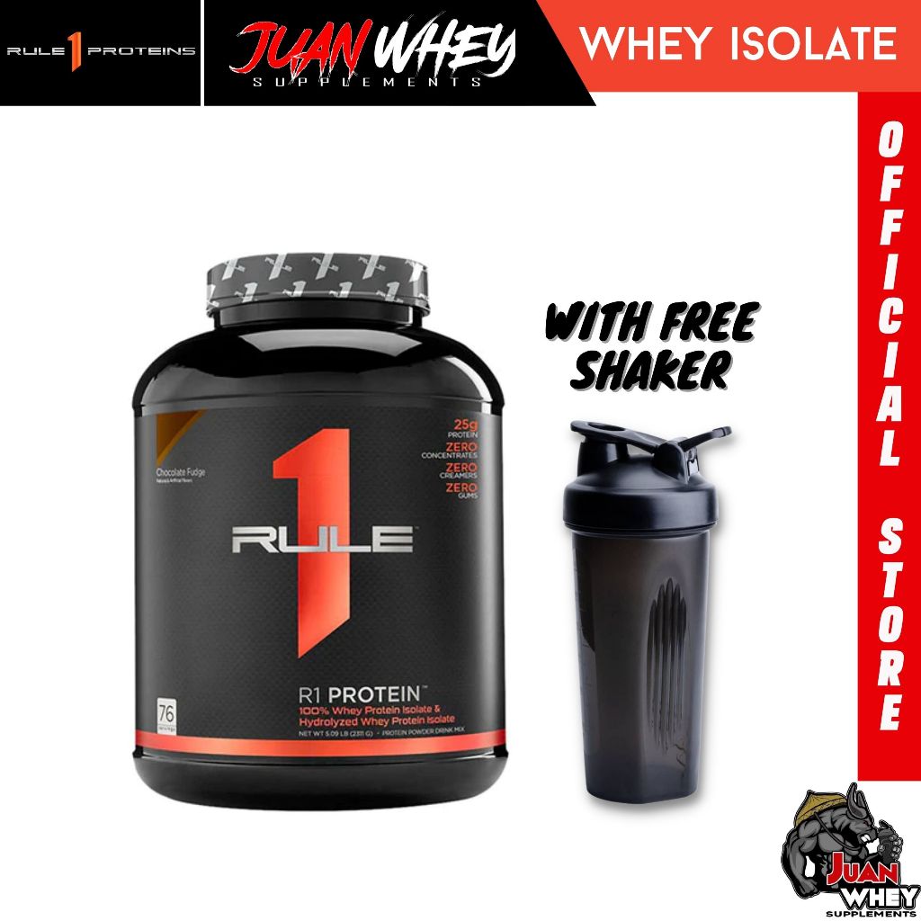 Rule 1 R1 Whey ISOLATE Protein 5LBS - Fast-Acting Pure Hydrolysate Powder Muscle Growth Supplement