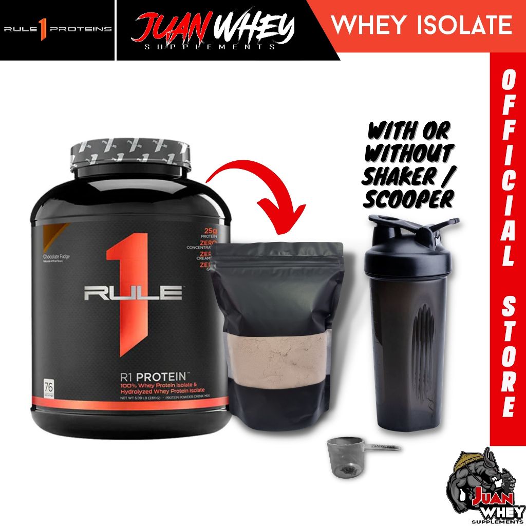 Rule 1 Whey Isolate and Hydrolysate Protein Powder (1LB/2LBS)