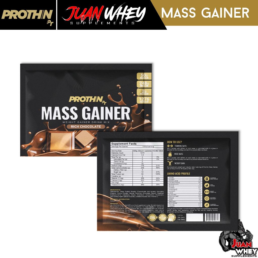 Prothin Mass Gainer - 10 | 15 | 20 | 25 | 30 Sachets only