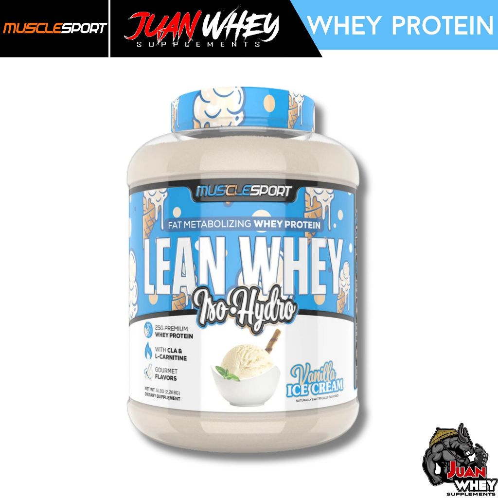 Musclesport Lean Whey Isolate | Iso hydro - Fat Metabolizing Whey Protein 5LBS
