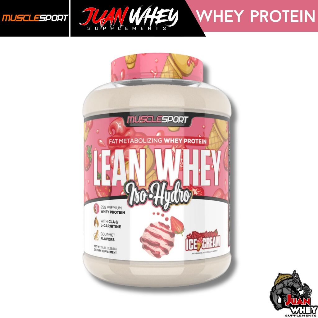 Musclesport Lean Whey Isolate | Iso hydro - Fat Metabolizing Whey Protein 5LBS