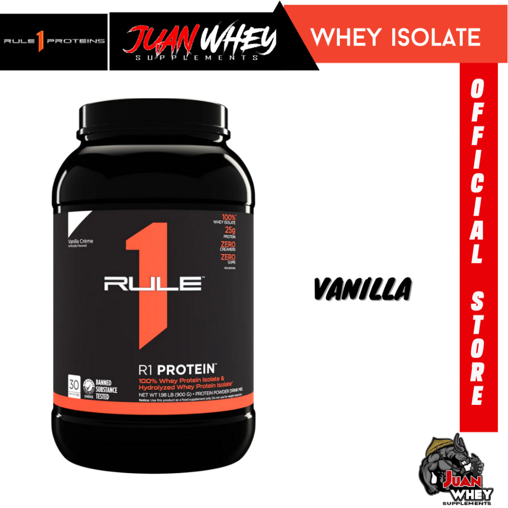 Rule 1 R1 Whey ISOLATE Protein 2LBS - Fast-Acting Pure Hydrolysate Powder Muscle Growth Supplement