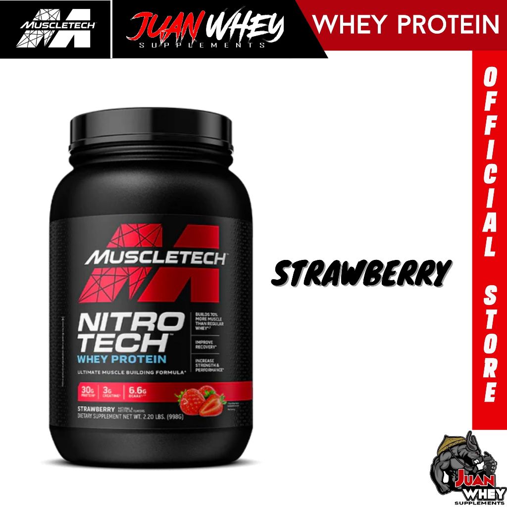 Muscletech Nitrotech Whey Protein 2LBS - Muscle Building Formula