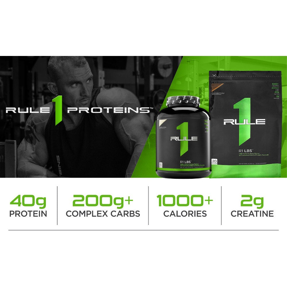 RULE 1 LBS Mass Gainer High-Calorie Weight Gainer 6LBS w/FREE Shaker