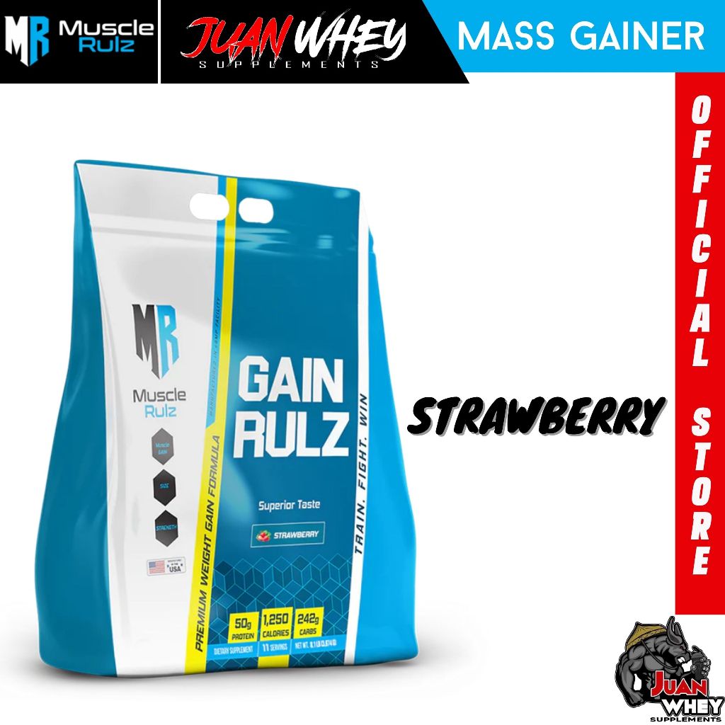 Muscle Rulz - Gain Rulz  Mass Gainer 1LB | 2LBS with or without Shaker + Freebies!